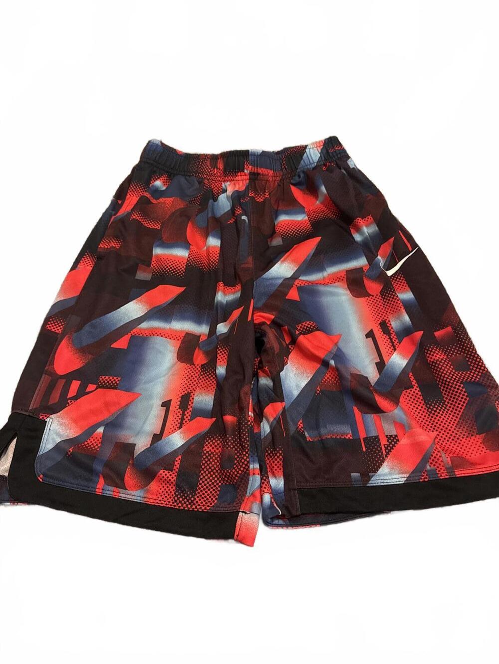 Nike Dri-FIT Athletic Shorts XL Red Blue Black - Breathable Comfort